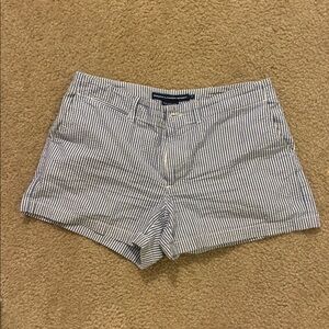 Striped Blue and White Shorts